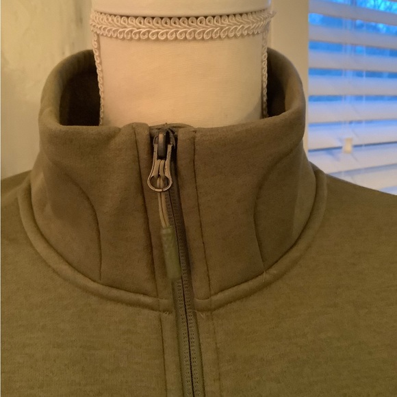 Hunter Green Collared North Face Zip-Up Jacket Medium - Picture 4 of 6